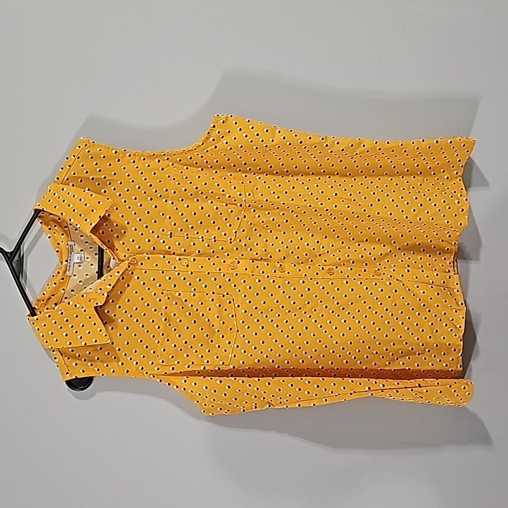 Notations Sleeveless Button Up NWT 2x